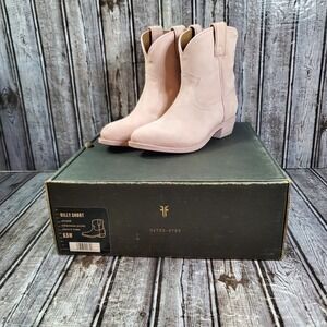 Frye Women's Billy Short Leather Western Boots 40408 Dusty Pink Size 6.5M